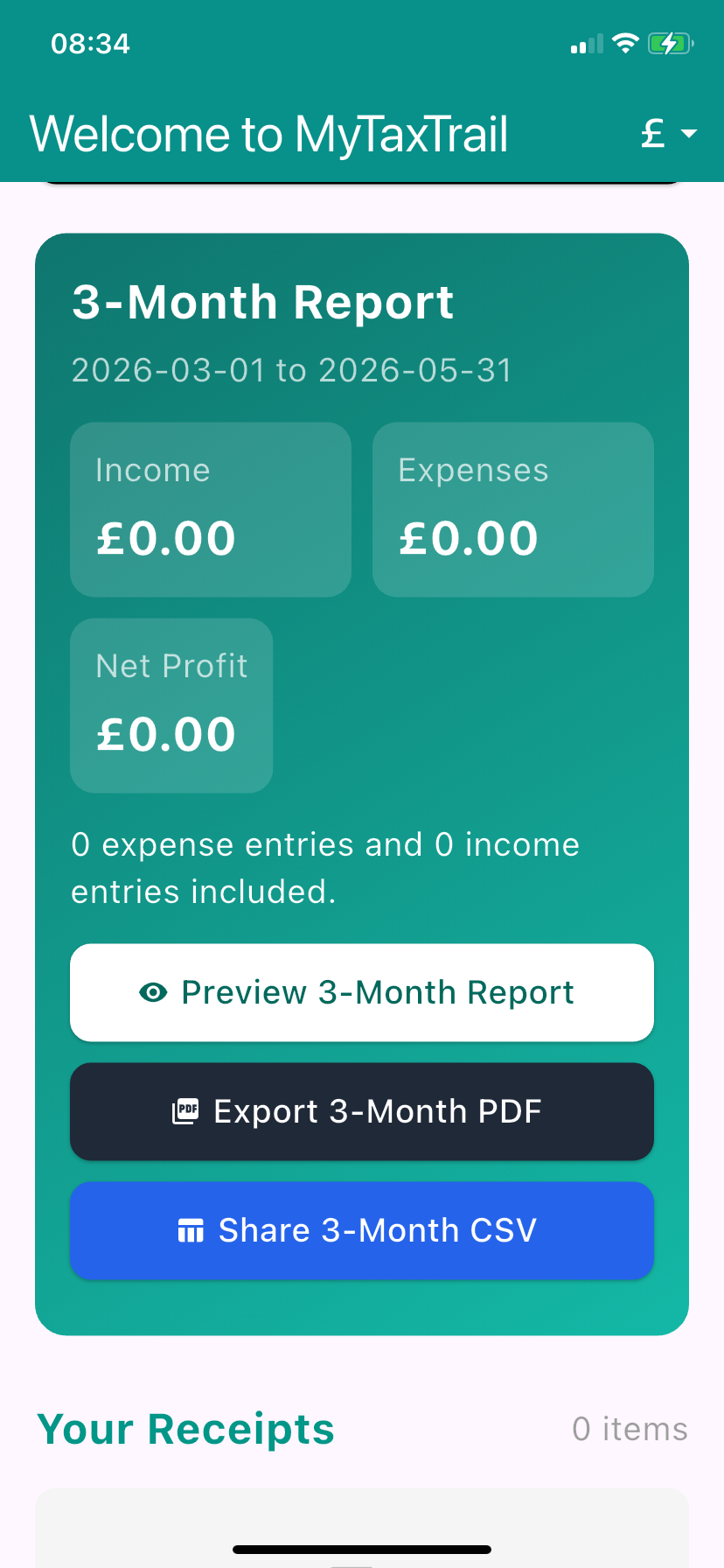 MyTaxTrail App Screenshot